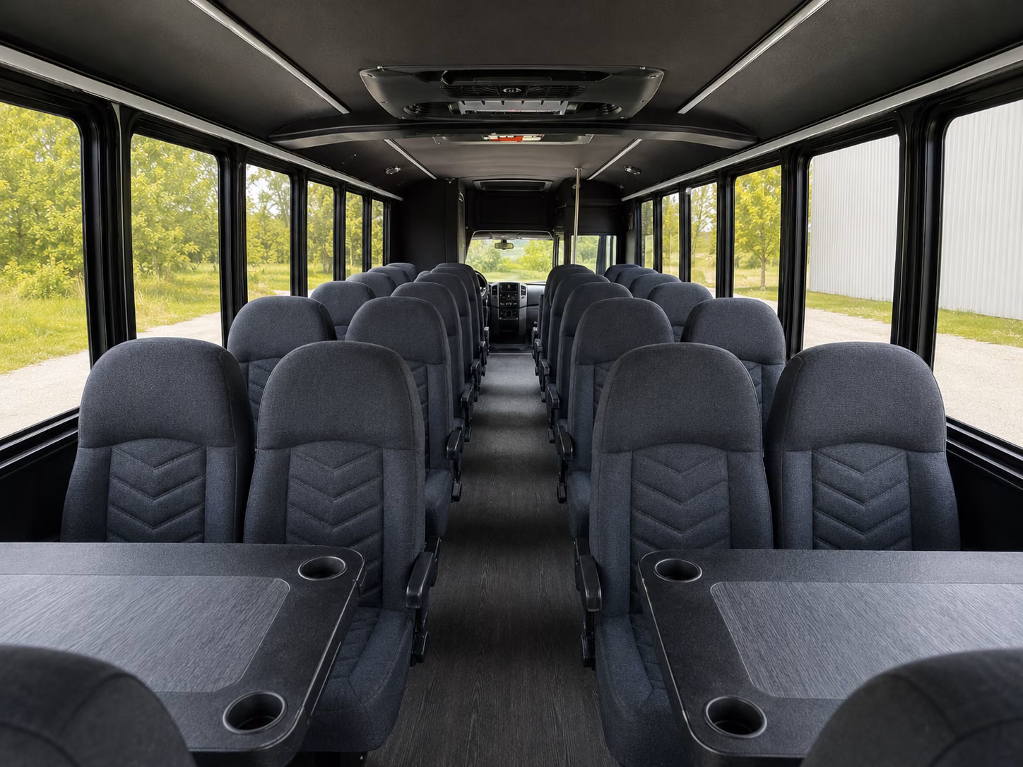 new haven 15 passenger minibus inside
