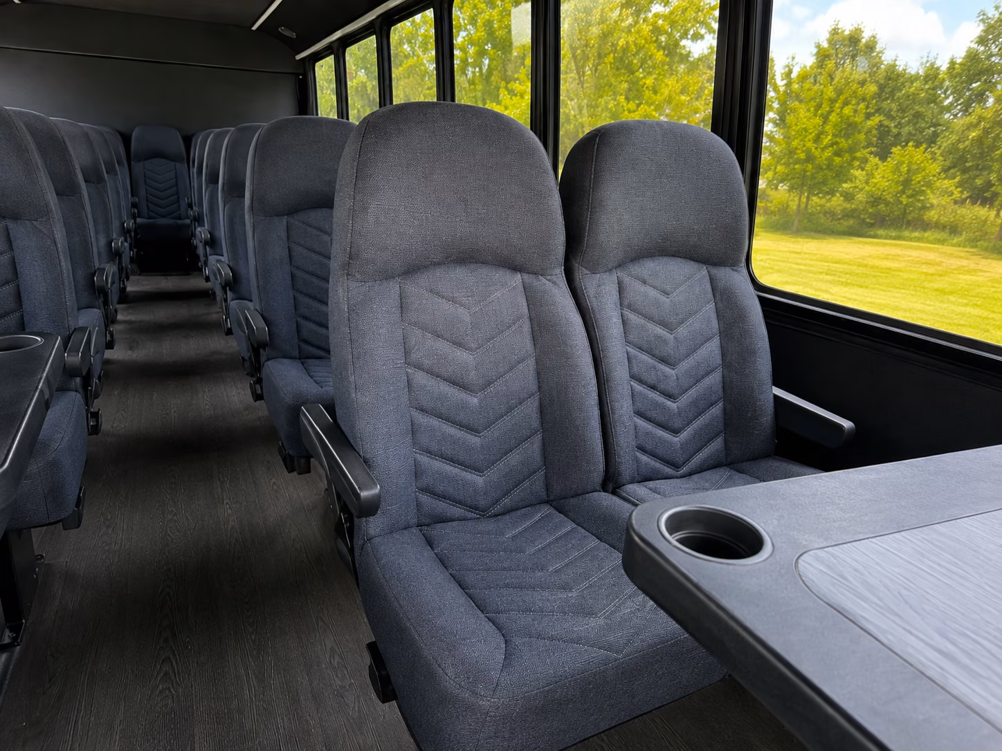 new haven 15 passenger minibus interior