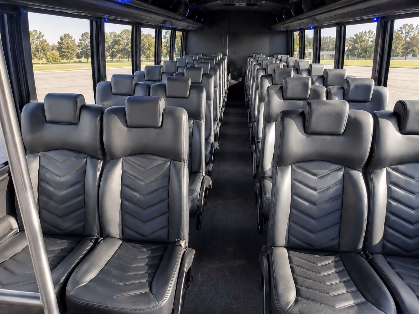 new haven 18 passenger minibus inside