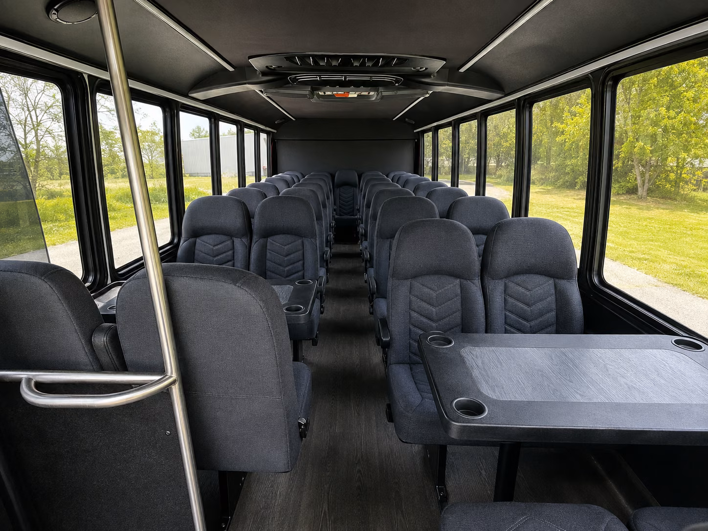 new haven 18 passenger minibus interior