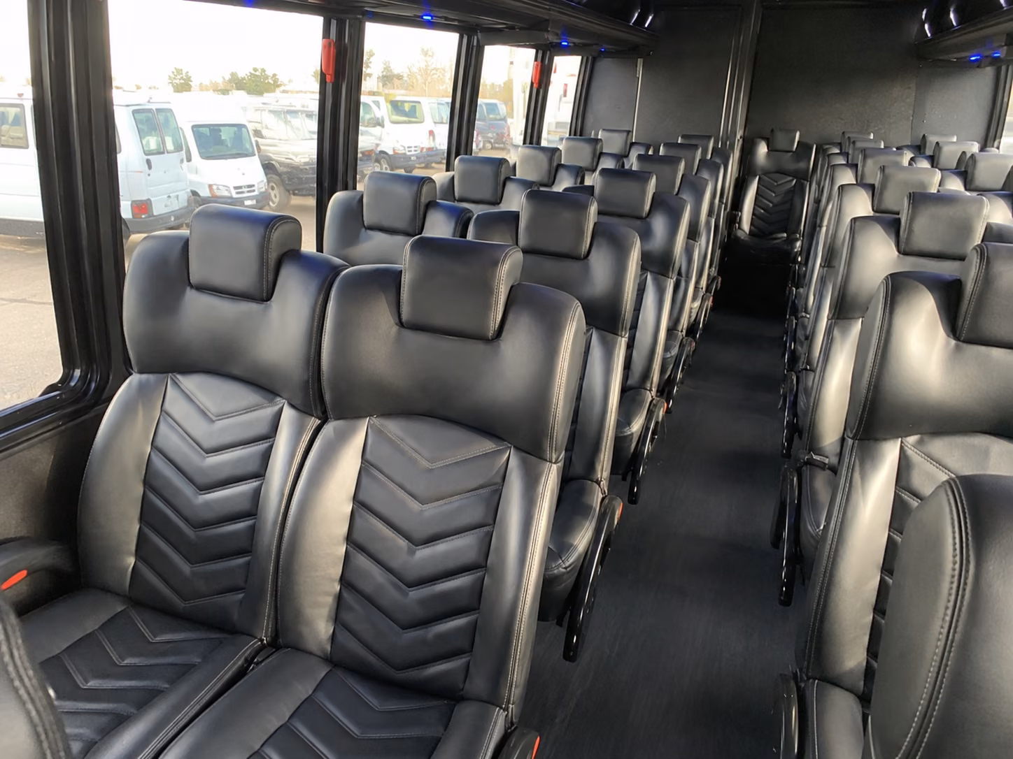 new haven 20 passenger minibus interior