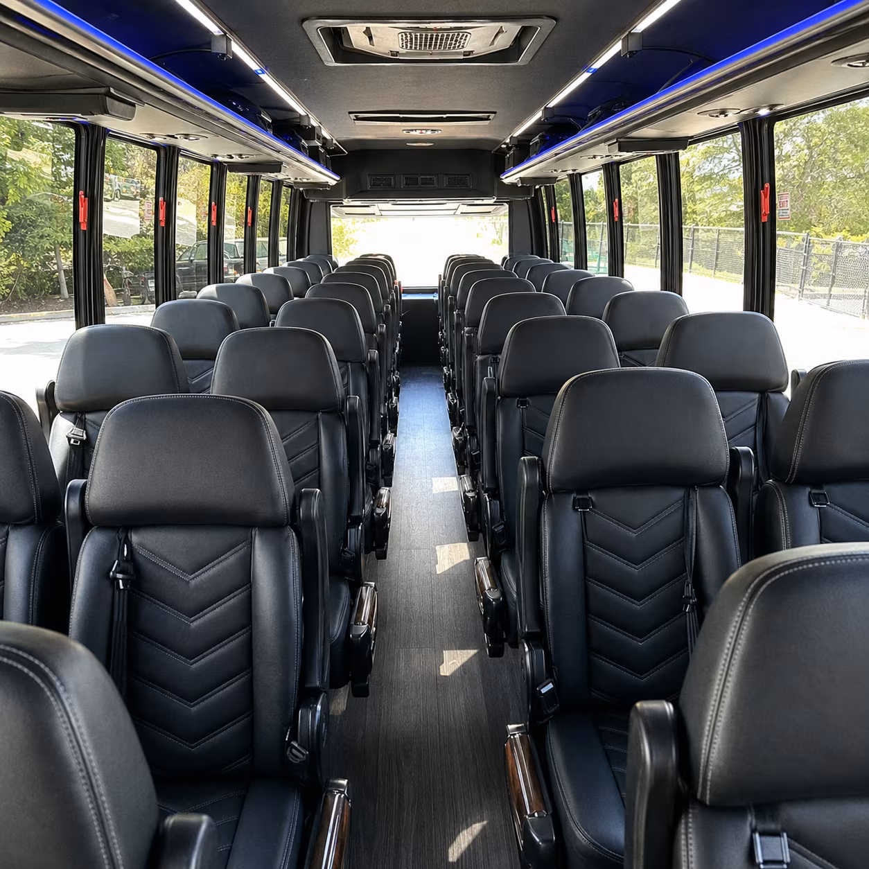 new haven 28 passenger minibus inside