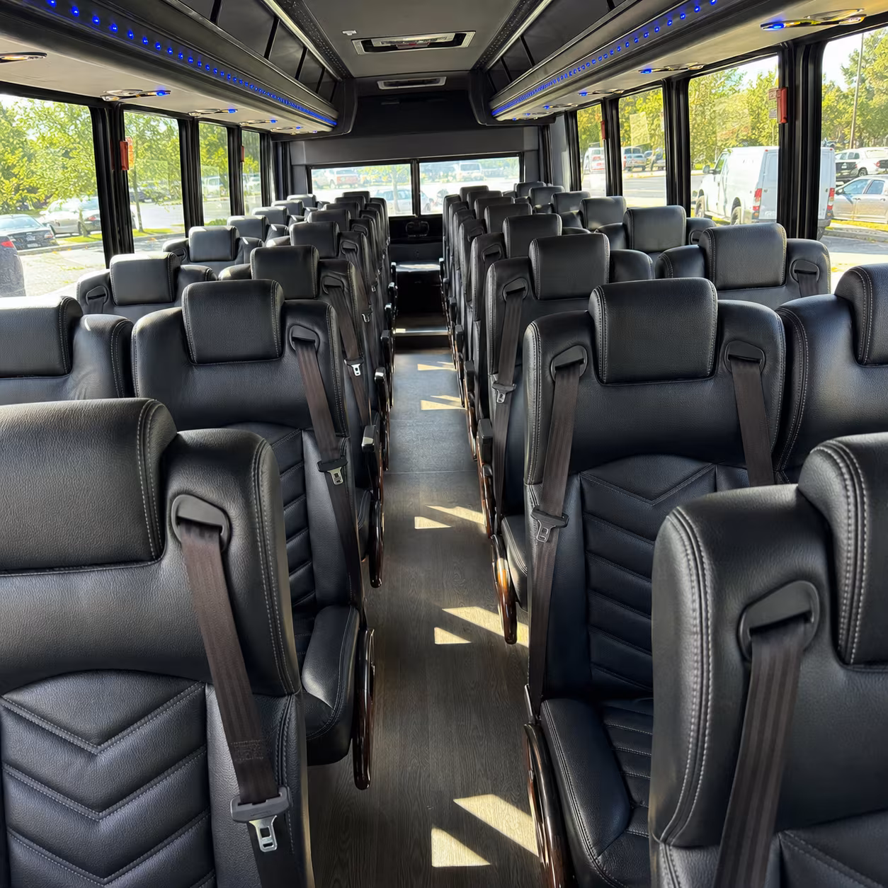 new haven 35 passenger minibus interior