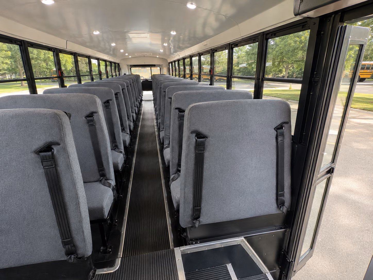 new haven school bus inside